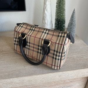 Burberry Haymarket Small Bowling Bag